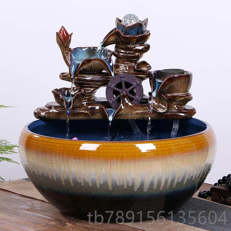 高档景德陶泉瓷鱼缸家用流水喷碗莲睡莲盆客厅鱼金盆大号乌镇龟养,宠物/宠物食品及用品,桌面缸,淘宝优惠券,粉丝福利购,淘宝优惠卷