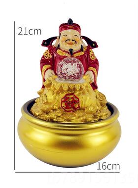 高档摇树招财树桌面喷泉钱流家居开饰品水摆件店开业礼品