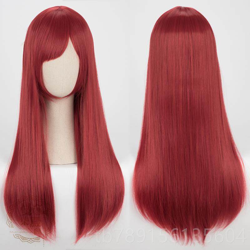 高档用长直发60cm黑白灰粉红直黄蓝绿紫棕色日常中万长发os假发 4,模玩/动漫/周边/娃圈三坑/桌游,COSPLAY配件/道具/人偶服,淘宝优惠券,粉丝福利购,淘宝优惠卷