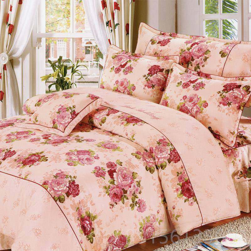 高档纯棉斜纹床裙四件套全棉简1约套件床式被套罩被子床套8.床品,床上用品,床品套件/四件套/多件套,淘宝优惠券,粉丝福利购,淘宝优惠卷