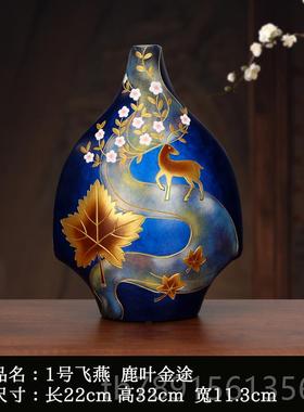 高档特家居装饰工艺厅品客玄色关博室古架电视柜书柜创意陶瓷办公