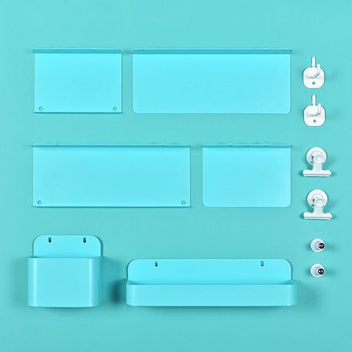 金属洞洞板配件客l厅阳台置物架书架免打孔书桌收纳隔板侧板洞洞