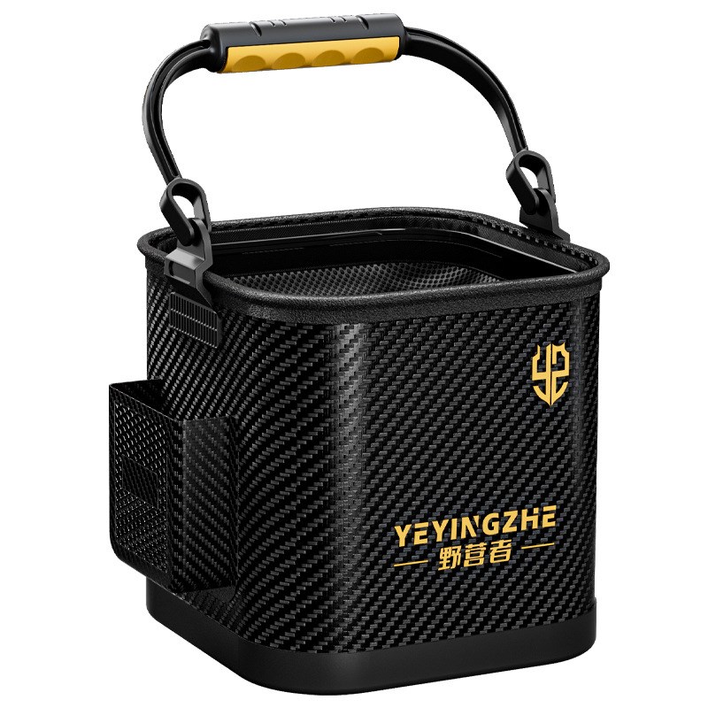 打水桶透明鱼桶EVAp鱼护桶钓鱼桶手提折叠装鱼桶鱼箱路亚活鱼桶