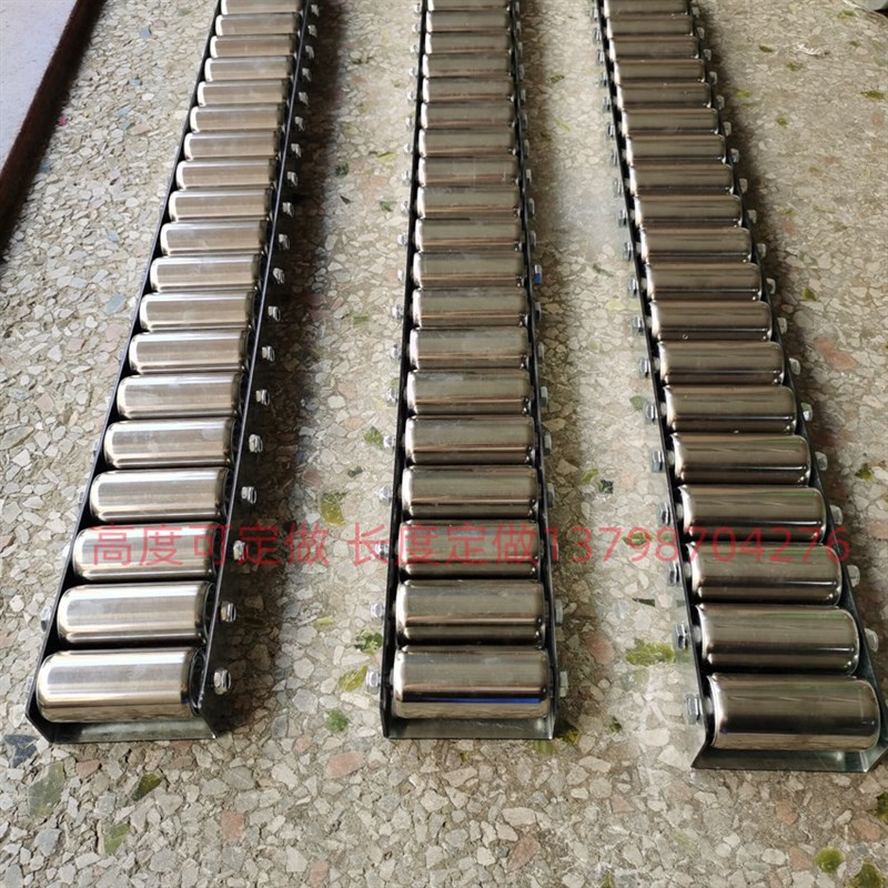 直线地拖滚轮条加密重型滑轮滑轨不锈G钢镀锌流利条金属导轨轴承