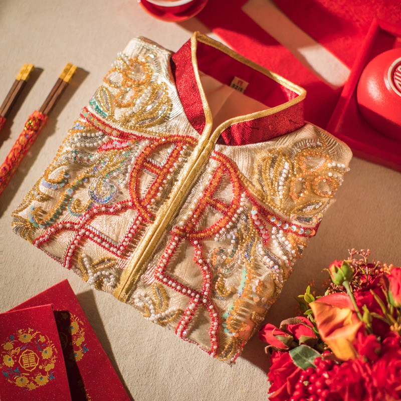 男装秀禾b服2024新款中式结婚新郎敬酒服男款古装喜服男士唐装秀