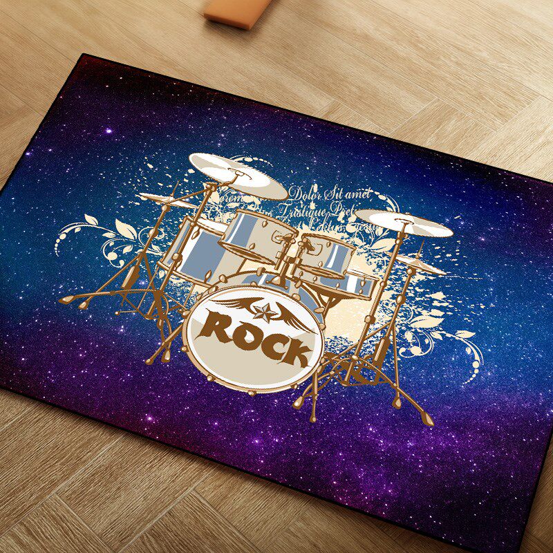 架子鼓垫子防滑隔音地毯电子鼓爵士鼓专用鼓O毯地垫加厚防震隔音