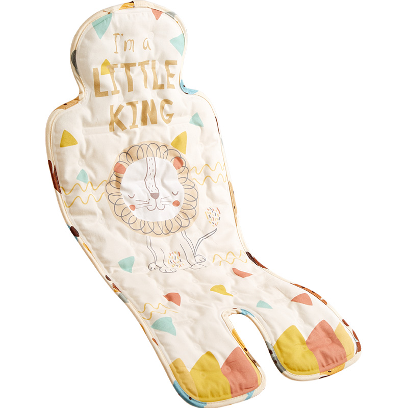 婴儿车凉席推车宝宝餐椅坐靠苎麻凝胶冰珠垫夏季通U用安全座椅凉