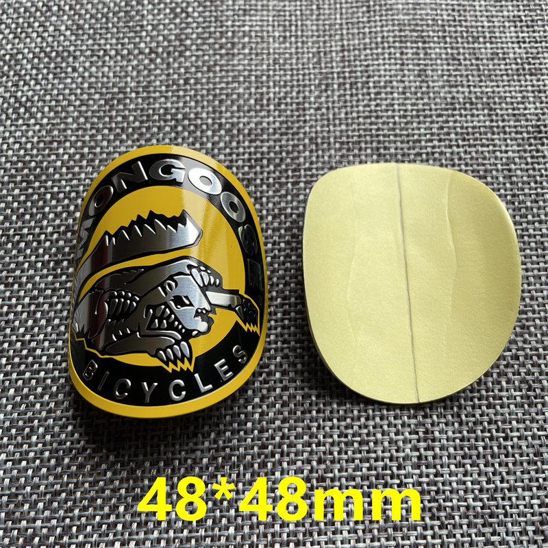 mongoose猫鼬BMX山地车标C装饰贴纸反光标牌头管标配件铝合金