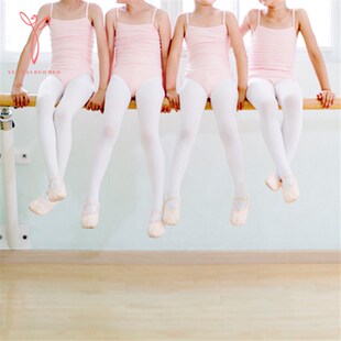 袜子春秋舞蹈专用丝袜练功秋冬连裤 儿童舞蹈袜女童白k色薄款 夏季