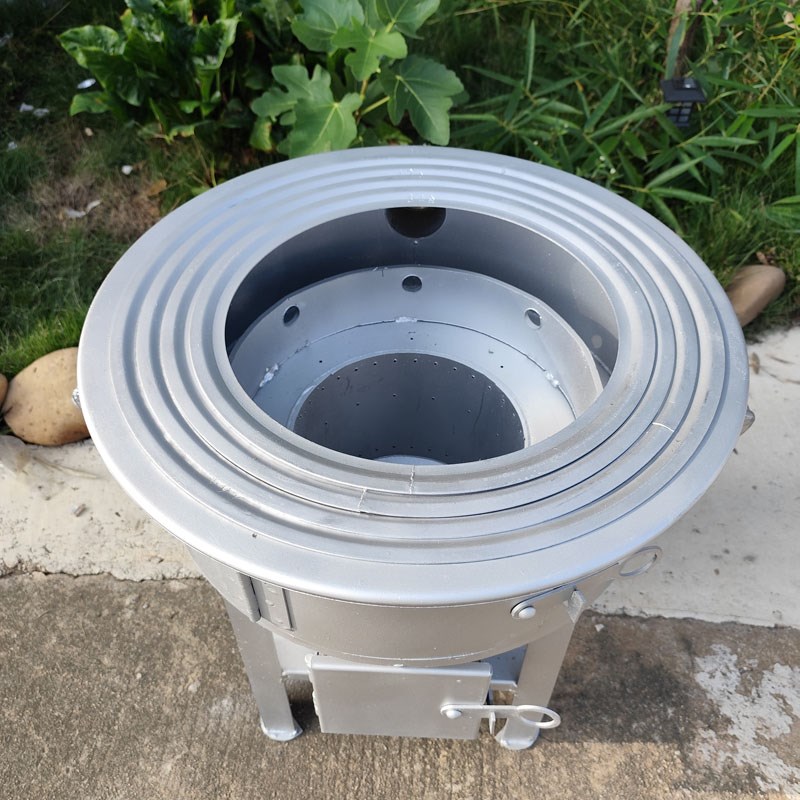 无烟柴火灶农村家k用汽化炉酿酒宴会酒席带灰斗饭店农庄猛火柴火