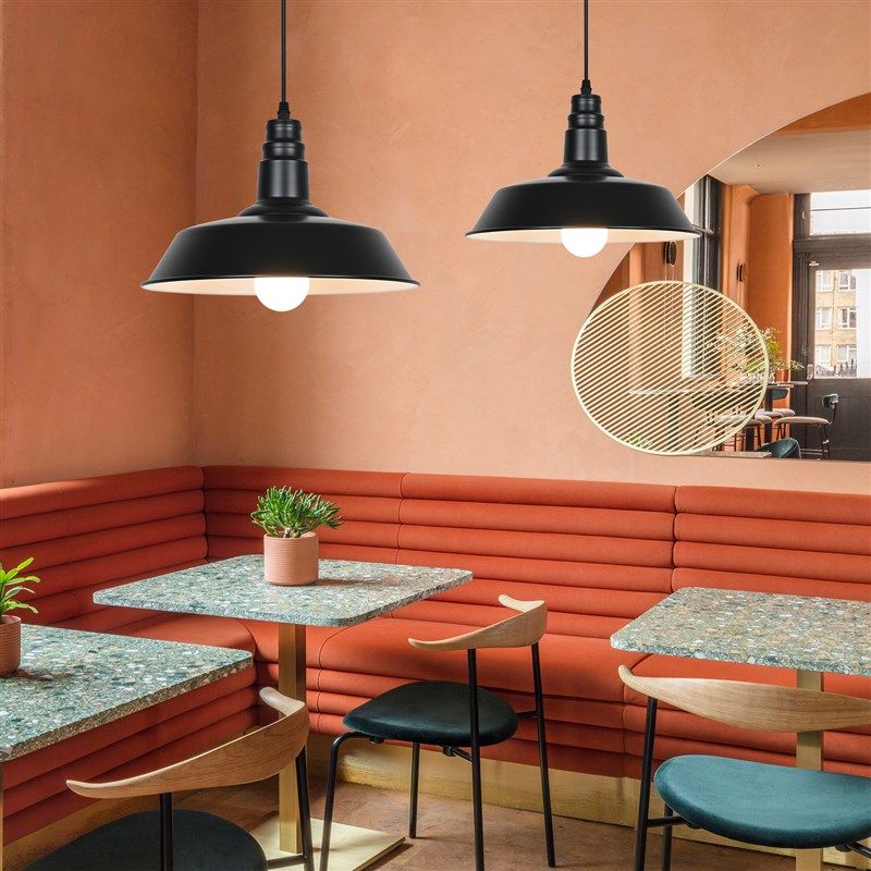 覆古吊灯简约彷古怀m旧工业风铁艺灯罩外壳餐饮饭厅火锅酒吧咖啡