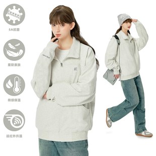 KXLFCHfN空穴来风 立领拉链卫衣外套男女秋冬翻领开衫百搭休闲夹