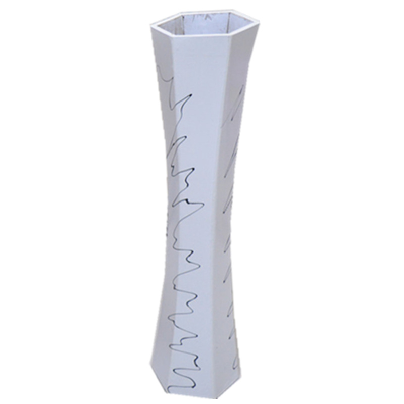 60CM木桶 铁艺花器花槽v花桶花瓶复古欧式插花桶家居装饰摆放花架