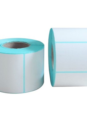 60*40*300菜鸟驿站热敏x纸不干胶标签纸便携式入库黄色条码打印纸