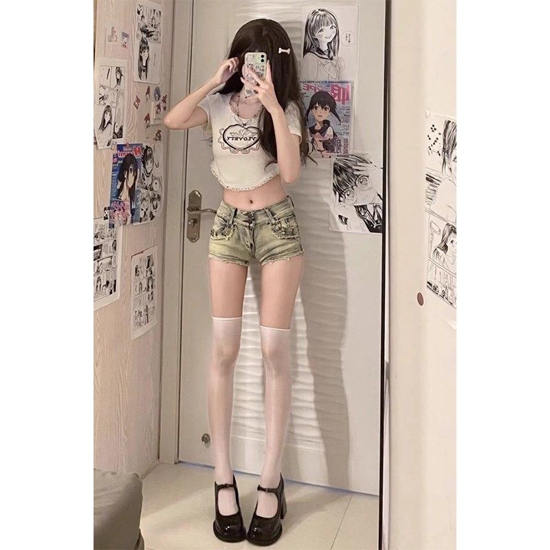 y2k辣妹复古低腰牛仔超短裤女夏季E修身包臀热裤美式大码直筒裤子,女装/女士精品,大码裤装,淘宝优惠券,粉丝福利购,淘宝优惠卷