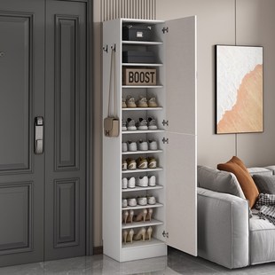 带锁小鞋柜家用门口外楼道窄高夹缝F立式电梯口加高门外走廊密码