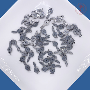 三七银复古老银山鬼钱币钥匙小提溜吊坠挂件DIY配饰文玩水晶手串