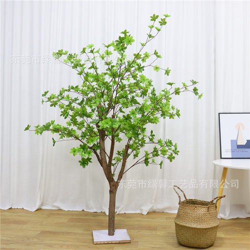 仿真日本吊钟树大型绿植搭配设计造景装饰餐厅会所商场植物仿真树