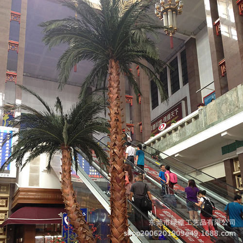 仿真椰子树棕榈树人字皮葵树椰子树商场酒店大堂广场装饰树
