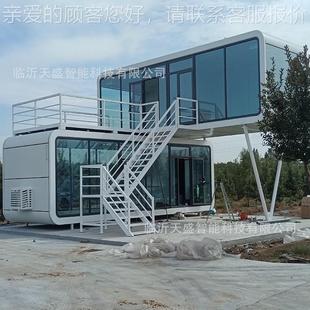 A28-1519景新色款双层游艇太空舱民 漂浮宿屋水上特度区假房屋酒