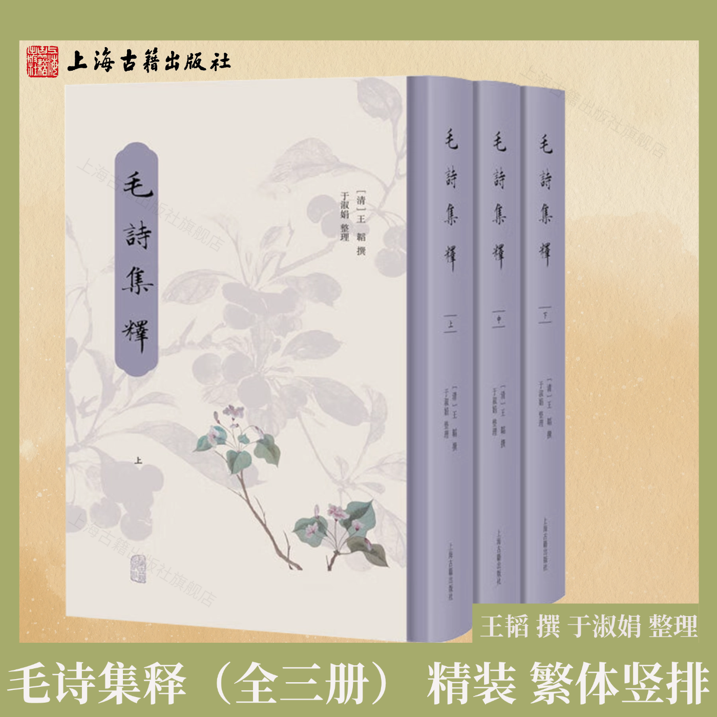【官方正版】毛诗集释（全三册） 精装 简体横排 王韬 撰 于淑娟 整理  上海古籍出版社