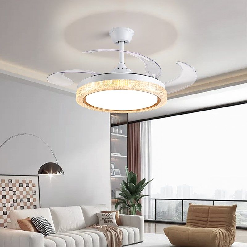 轻奢智能隐形风扇灯客厅灯北欧控制隐形卧室餐厅一体吊扇灯具吊灯,家装灯饰光源,风扇灯,淘宝优惠券,粉丝福利购,淘宝优惠卷