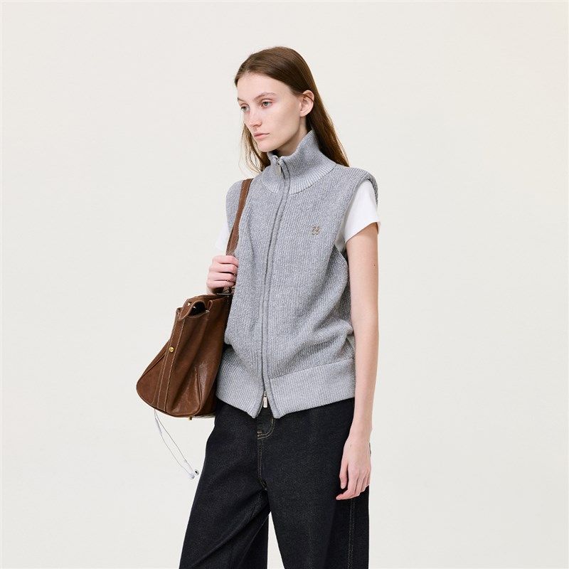 ATRY立领马甲叠穿秋冬季新品 潮牌内搭毛衣背心男女双头拉链上衣,男装,常规马甲,淘宝优惠券,粉丝福利购,淘宝优惠卷