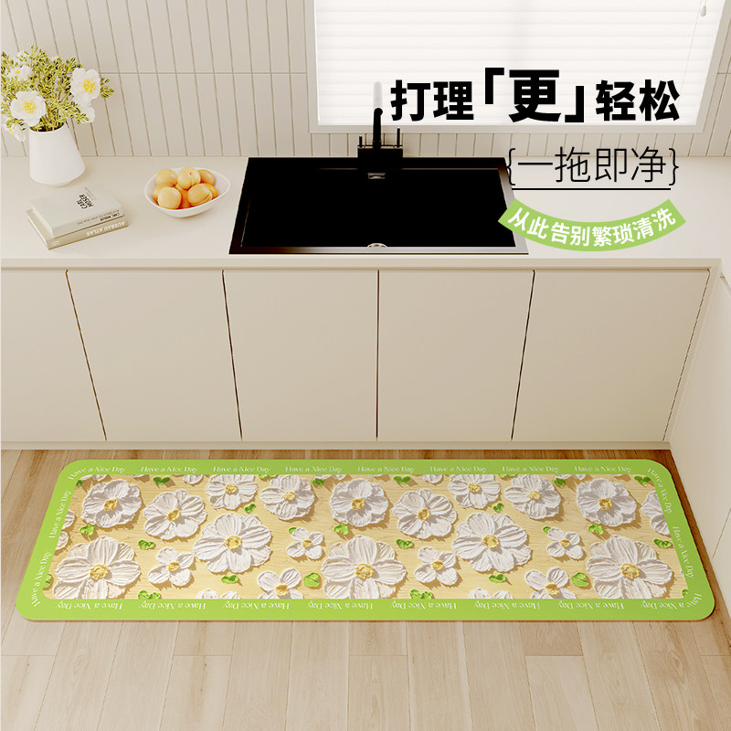 奈司地垫厨房防水防油脚垫可擦免洗油画棒吸水垫软垫耐脏防滑地毯,居家布艺,厨房地垫,淘宝优惠券,粉丝福利购,淘宝优惠卷