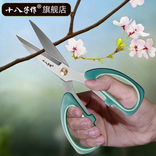 十八子作花剪刀园艺花剪家用插花工具剪花刀不锈钢修花专用小剪刀