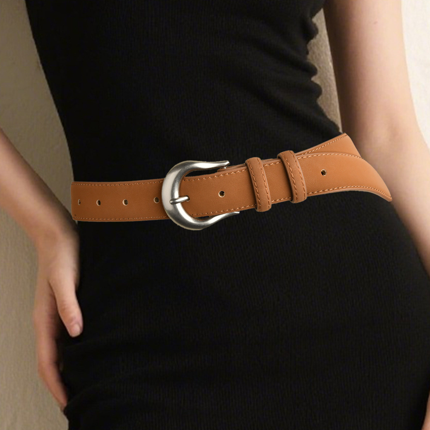 嘟卡丹磨砂绒牛皮腰带银针扣美式复古美拉德配牛仔裤土黄色皮带女,服饰配件/皮带/帽子/围巾,腰带/皮带/腰链,淘宝优惠券,粉丝福利购,淘宝优惠卷