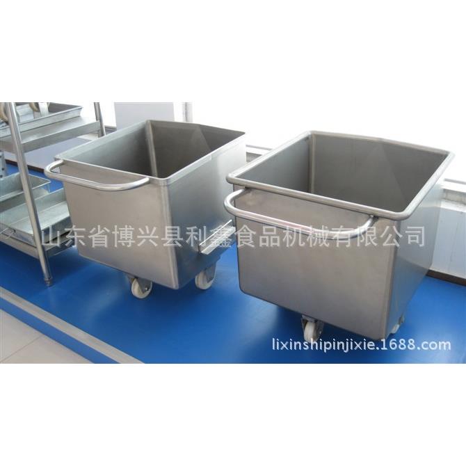 不锈钢肉料车不锈钢料斗车不锈钢料车食品料车不锈钢桶车
