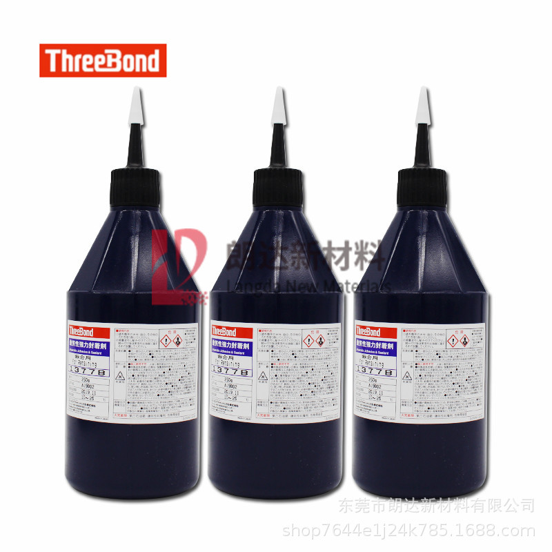 日本threebond1377B三键TB1377B胶水厌氧性强密封剂粘度好绿色