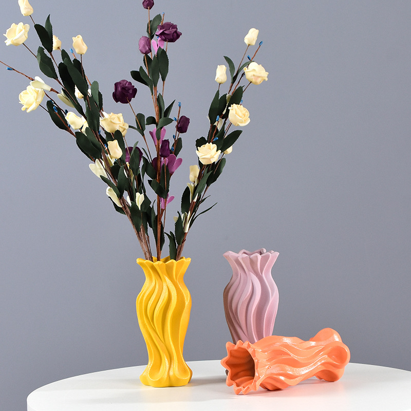 花瓶摆件餐桌客厅插花简约玄关电视柜陶瓷装饰品干花瓶陶瓷花器