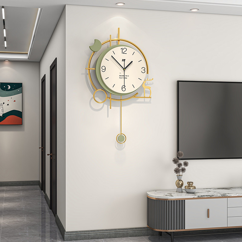 新款时钟挂墙装饰挂钟客厅创意高级感现代简约餐厅大气家用餐厅钟