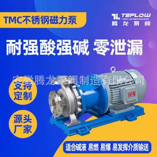 化工卸料泵 125P不锈钢磁力泵 卧式 磁力泵厂 甲苯输送泵 TMC32