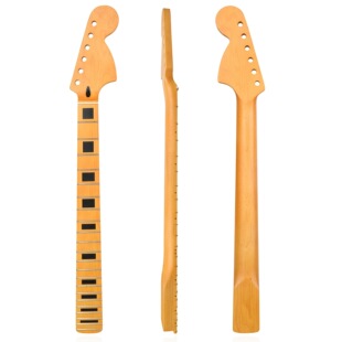 微黄哑光 桃木管 22品 Strat 牛骨枕 ST大头枫木琴柄指板琴颈