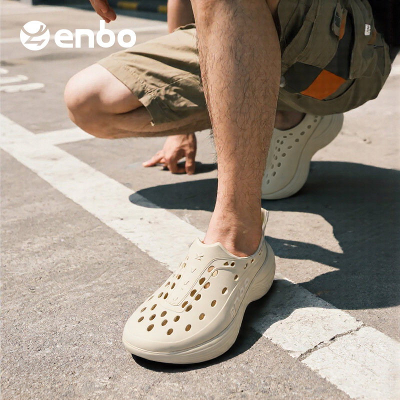 ENBO洞洞鞋男款四季款全包徒步鞋