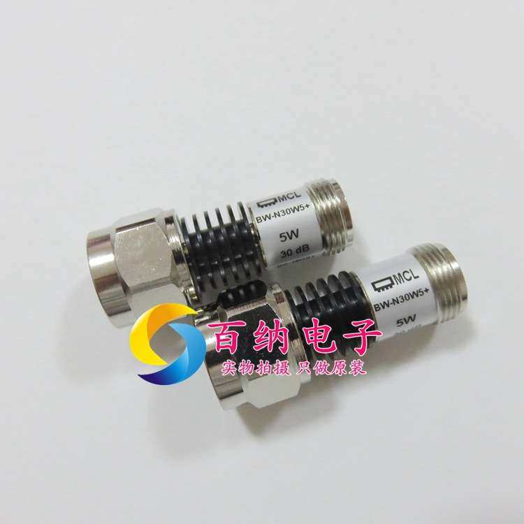 原装BW-N30W5+ DC-18GHz 30dB 5W 同轴固定衰减器 N BW-N10W5+(10