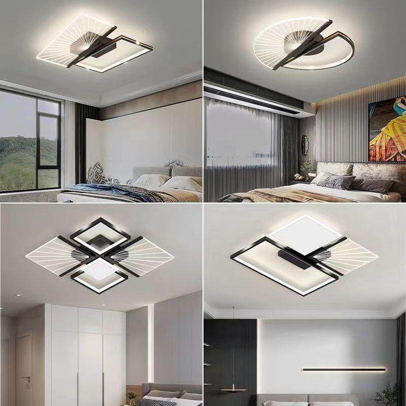 led吸顶灯简约现代客厅灯新款亚克力艺术主灯房间卧室灯中山灯具
