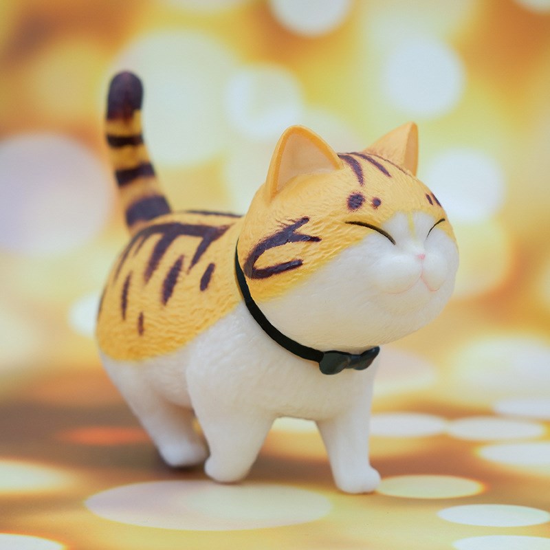 大号可爱小猫咪公仔摆件9款铃铛猫咪公仔手办桌面车载装饰