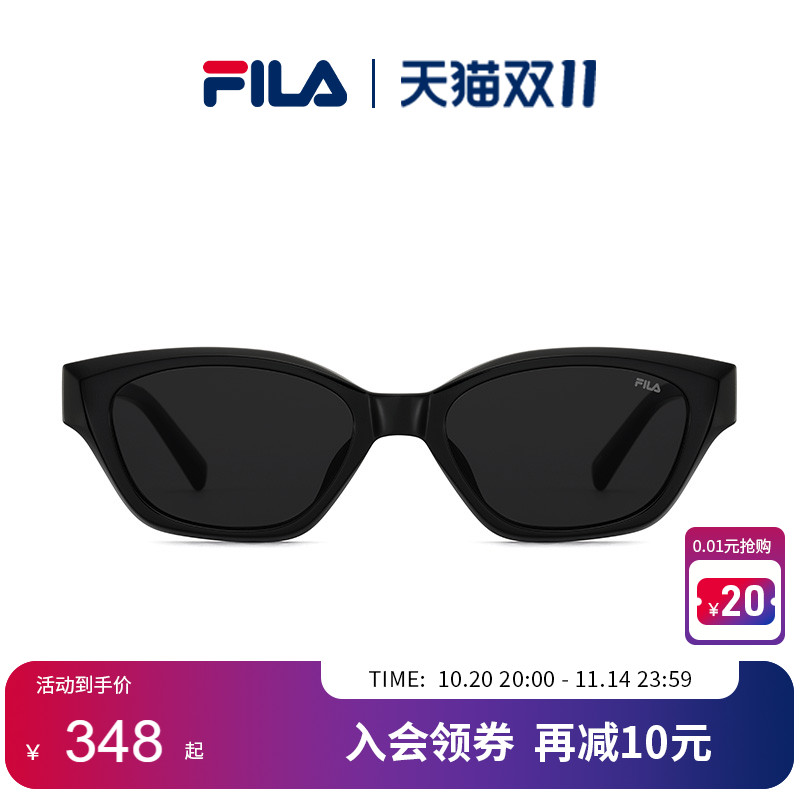 FILA斐乐新款太阳镜女款复古窄宽高级感猫眼男士墨镜SFIA28F