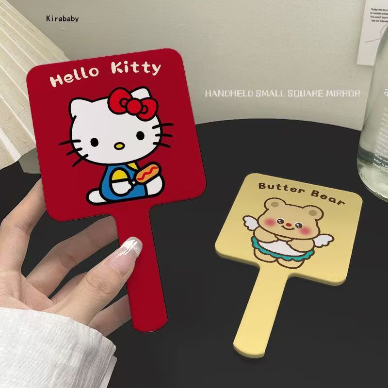 凯蒂猫手持化妆镜便携随身小镜子