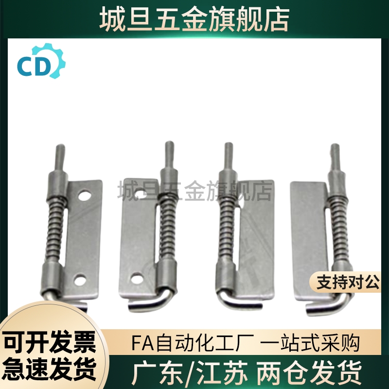 可拆卸铰链带弹簧插销合