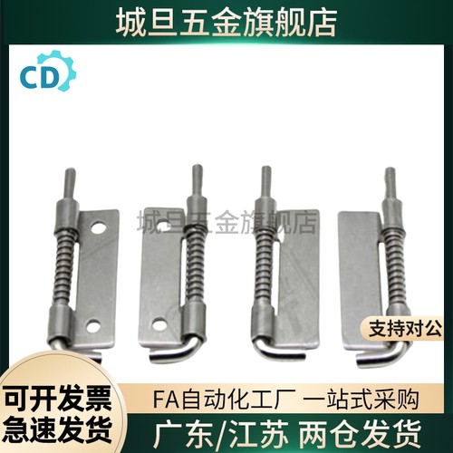 可拆卸铰链带弹簧插销合