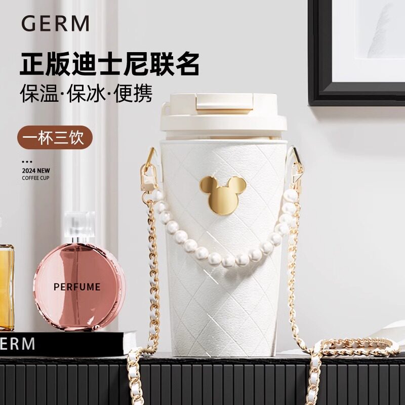 GERM迪士尼米奇咖啡保温杯2025新款水杯子女高颜值送闺蜜生日礼物