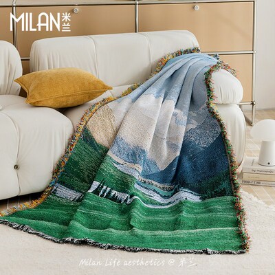 MILAN米兰【向心而行】休闲毯子氛围感沙发午睡盖布户外露营线毯