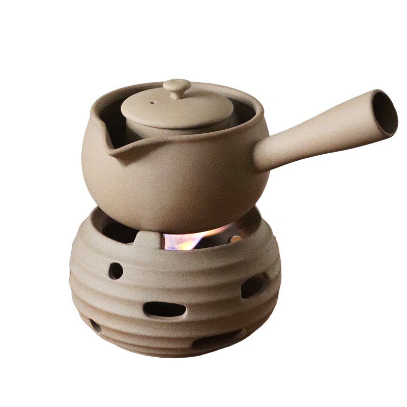 煮茶酒精炉煮茶器家用室内围炉煮茶煮老白茶黑茶侧把茶壶茶炉套装