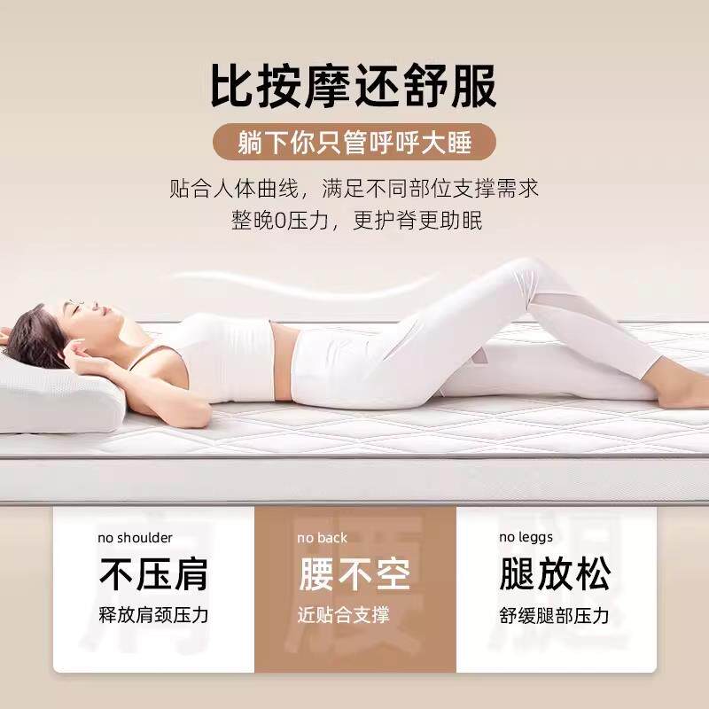 乳胶记忆棉床垫软垫家用卧室榻榻米海绵垫10cm厚租房专用180x200