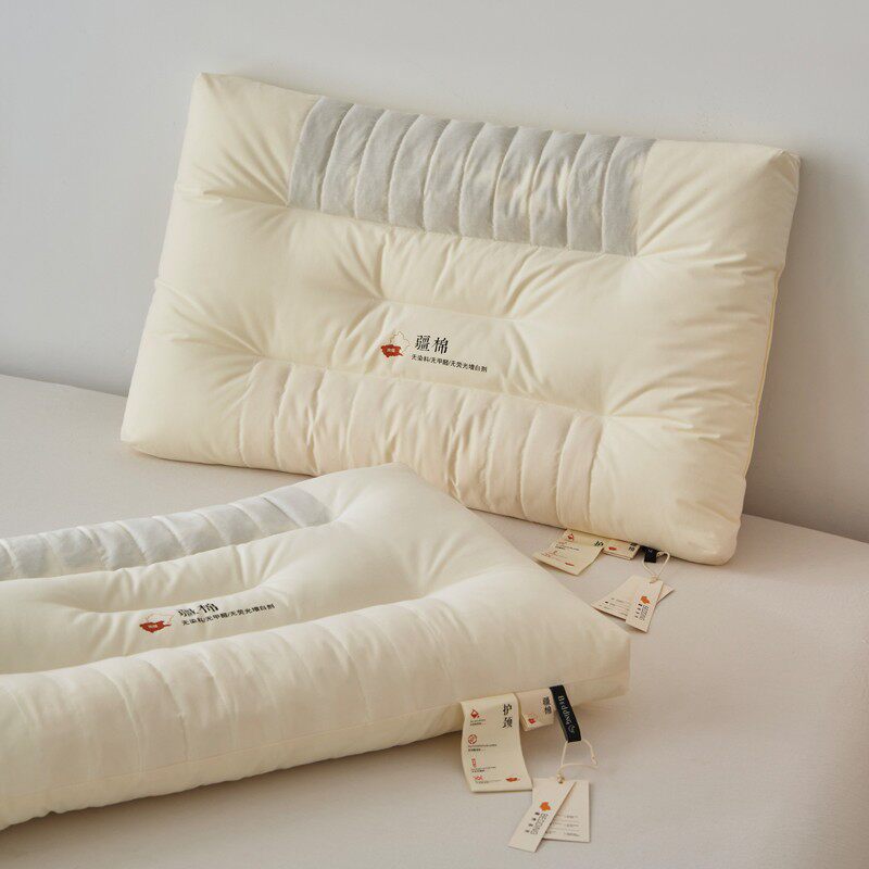 A类枕头枕芯护颈椎助睡眠荞麦壳软低枕硬中枕男侧睡高枕一对家用
