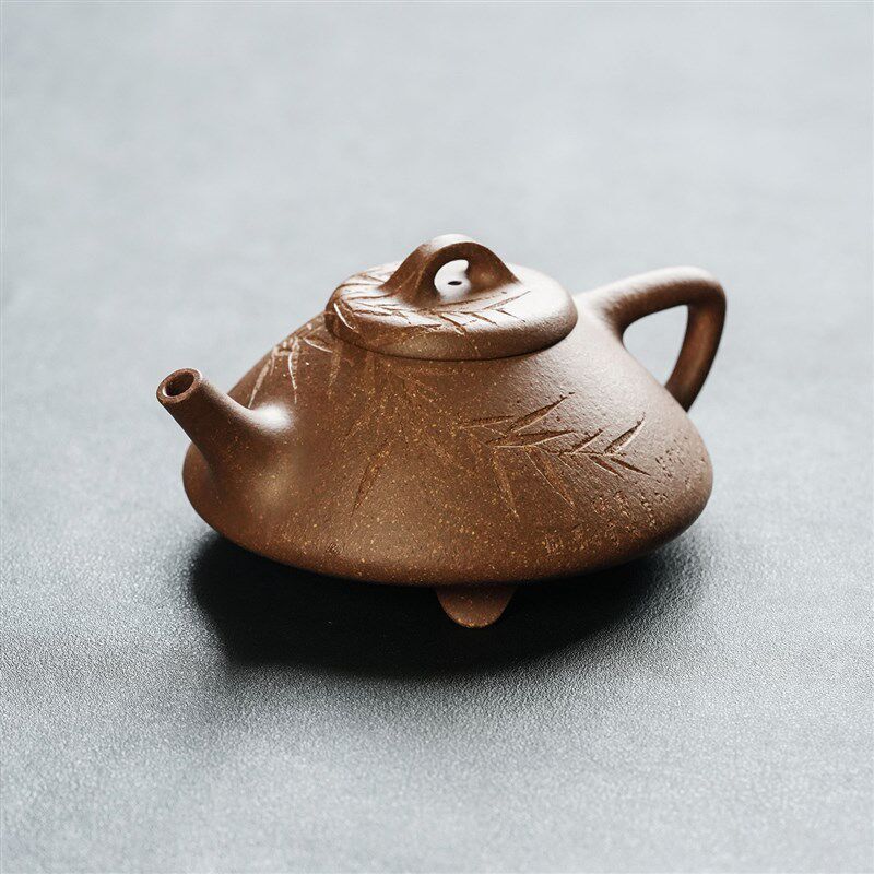 宜兴紫砂壶合瓢壶纯手工原矿桃花泥单人功夫泡茶小茶壶陈鸣远传人
